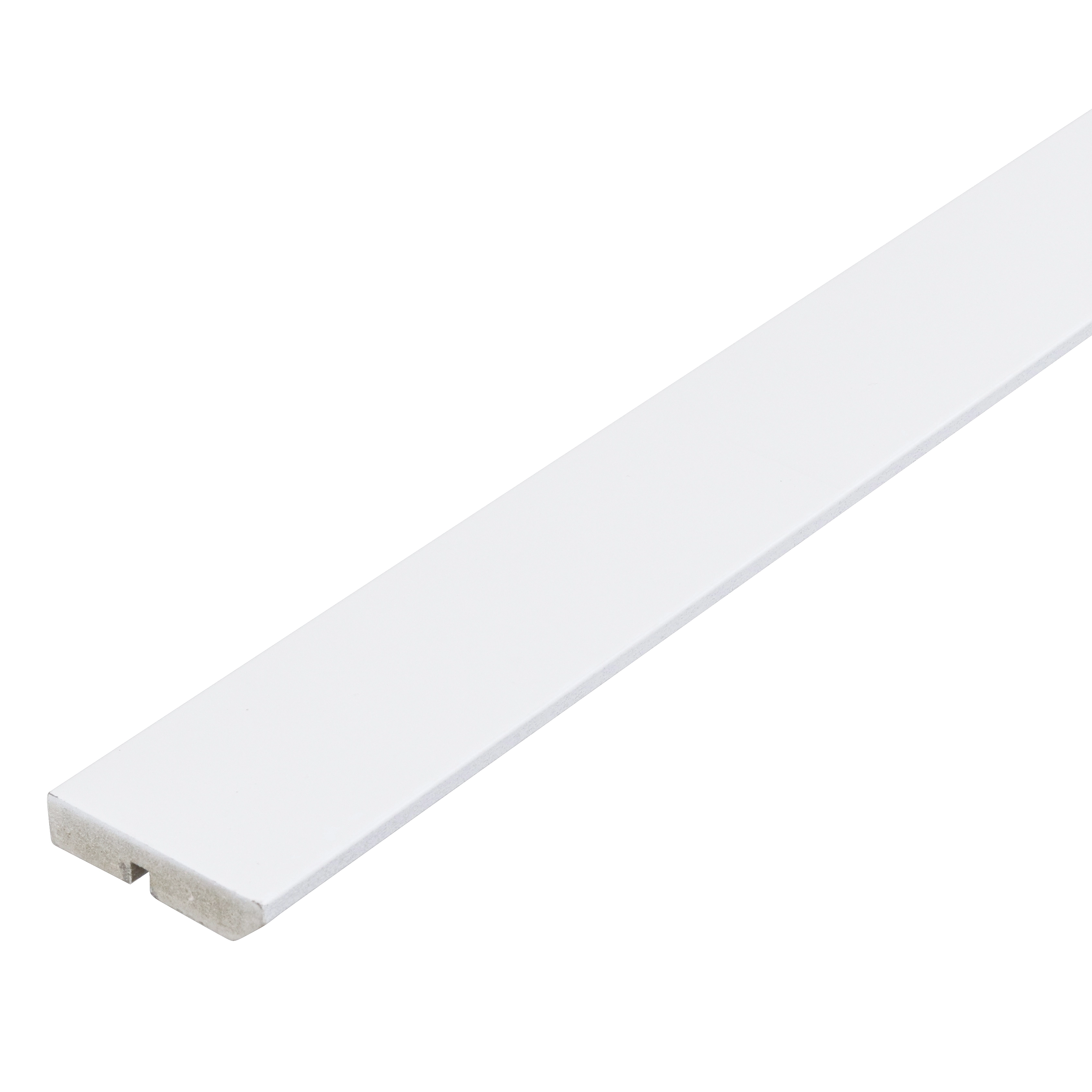Rodapé de MDF Naval Branco RP7A Clean Premium 7x240cm Artens