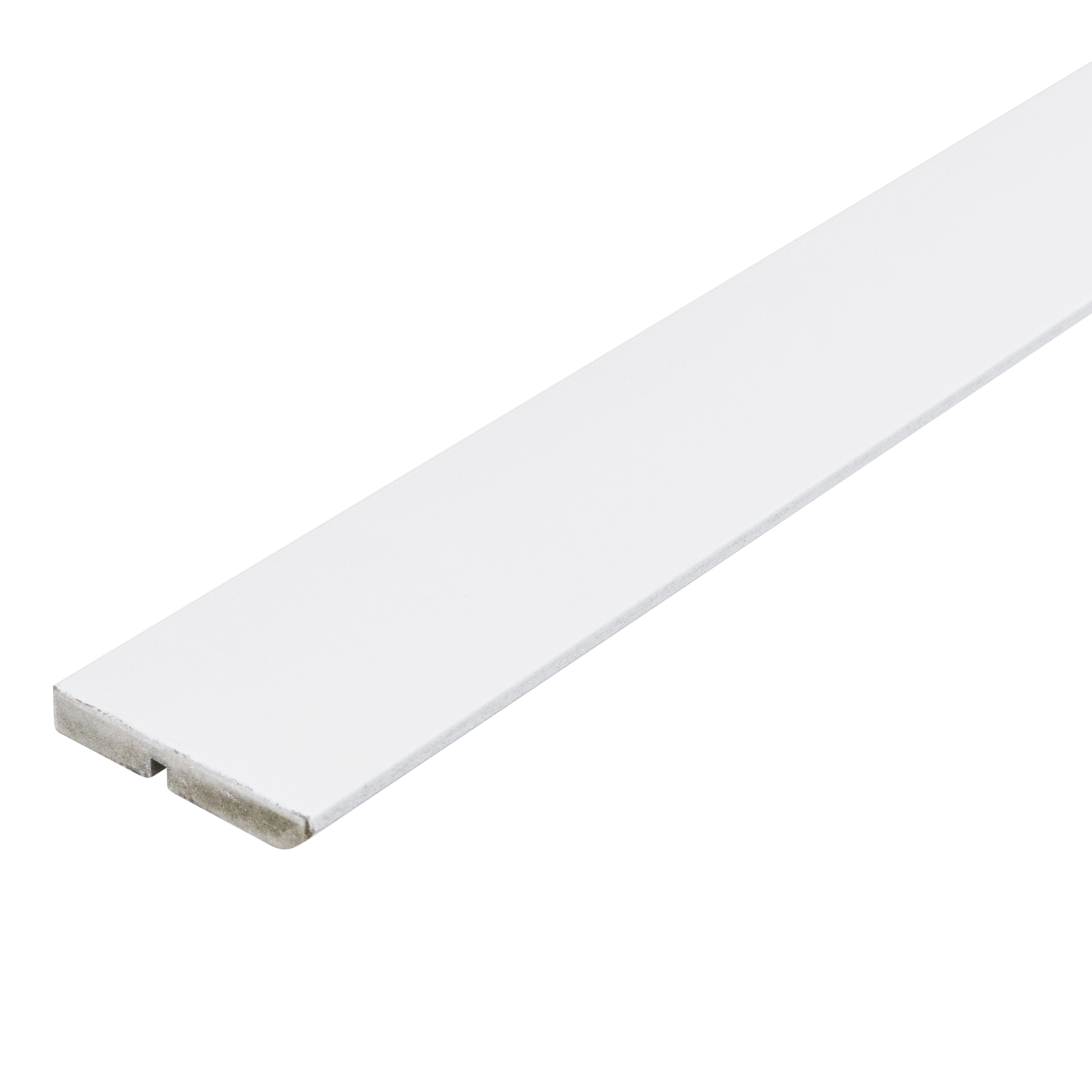 Rodapé de MDF Naval Clean Branco 240x9,5cm Artens