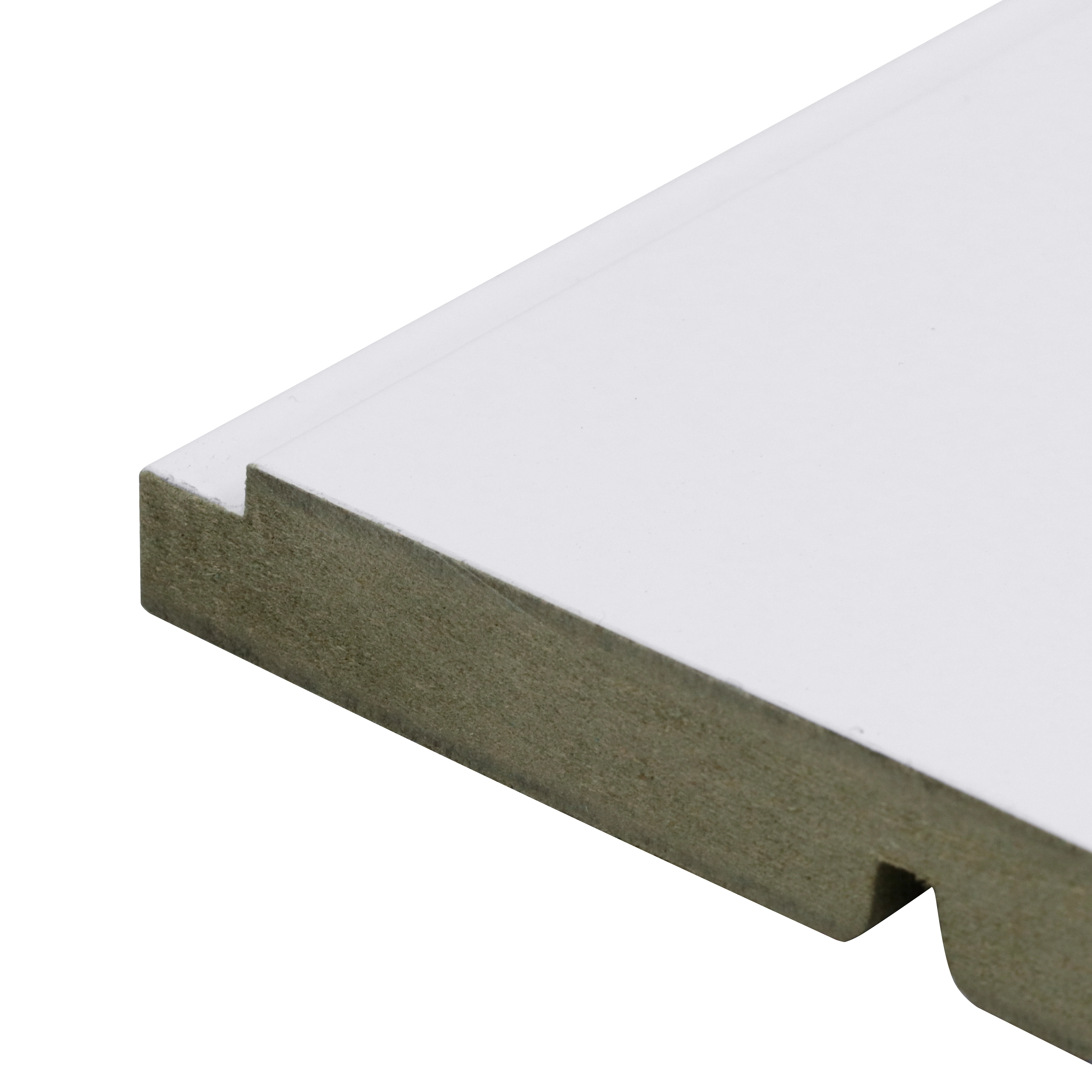 Rodapé Madefibra Ultra Laqueado Branco 14x240cm Artens