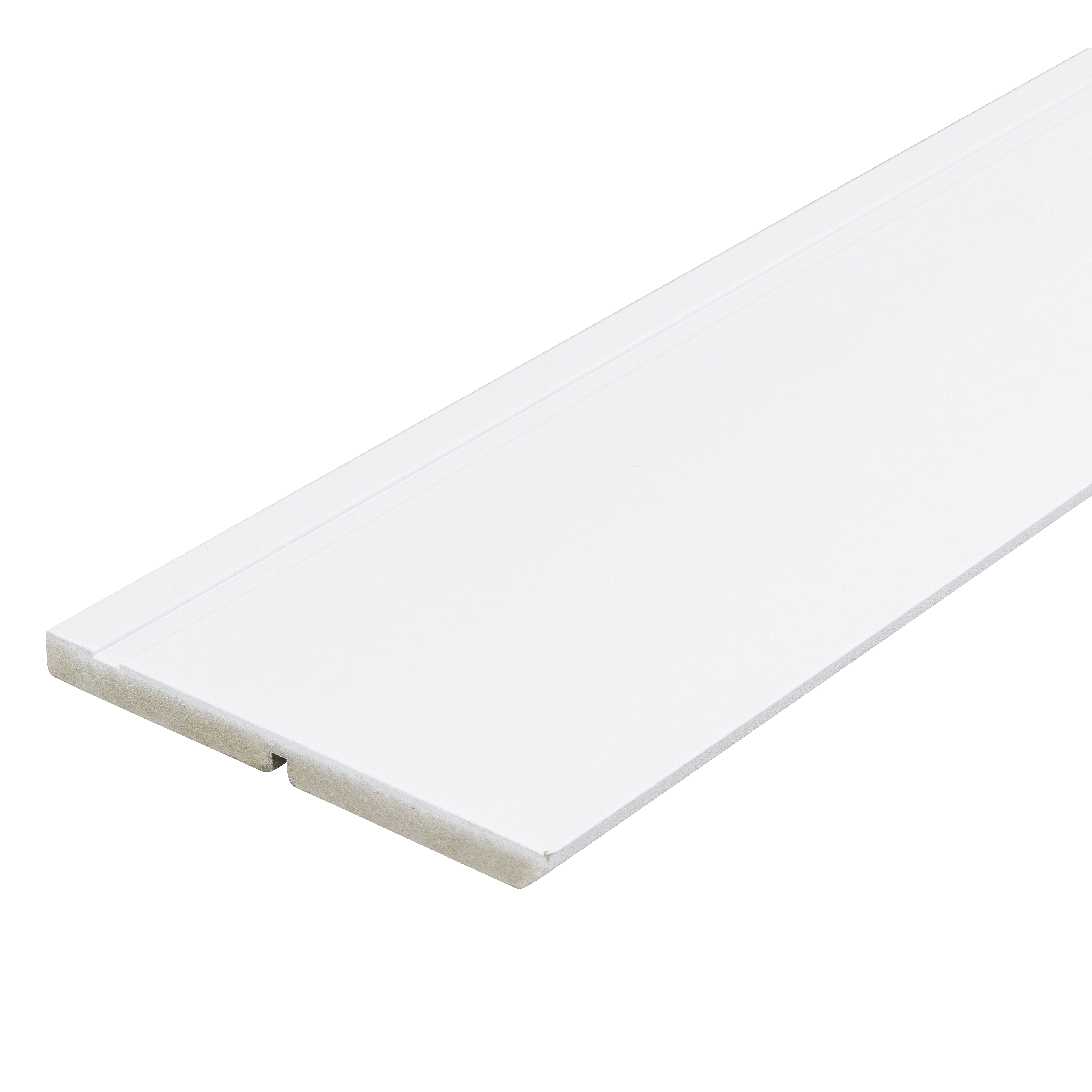 Rodapé de MDF Naval Frisado Branco 240x19cm Artens