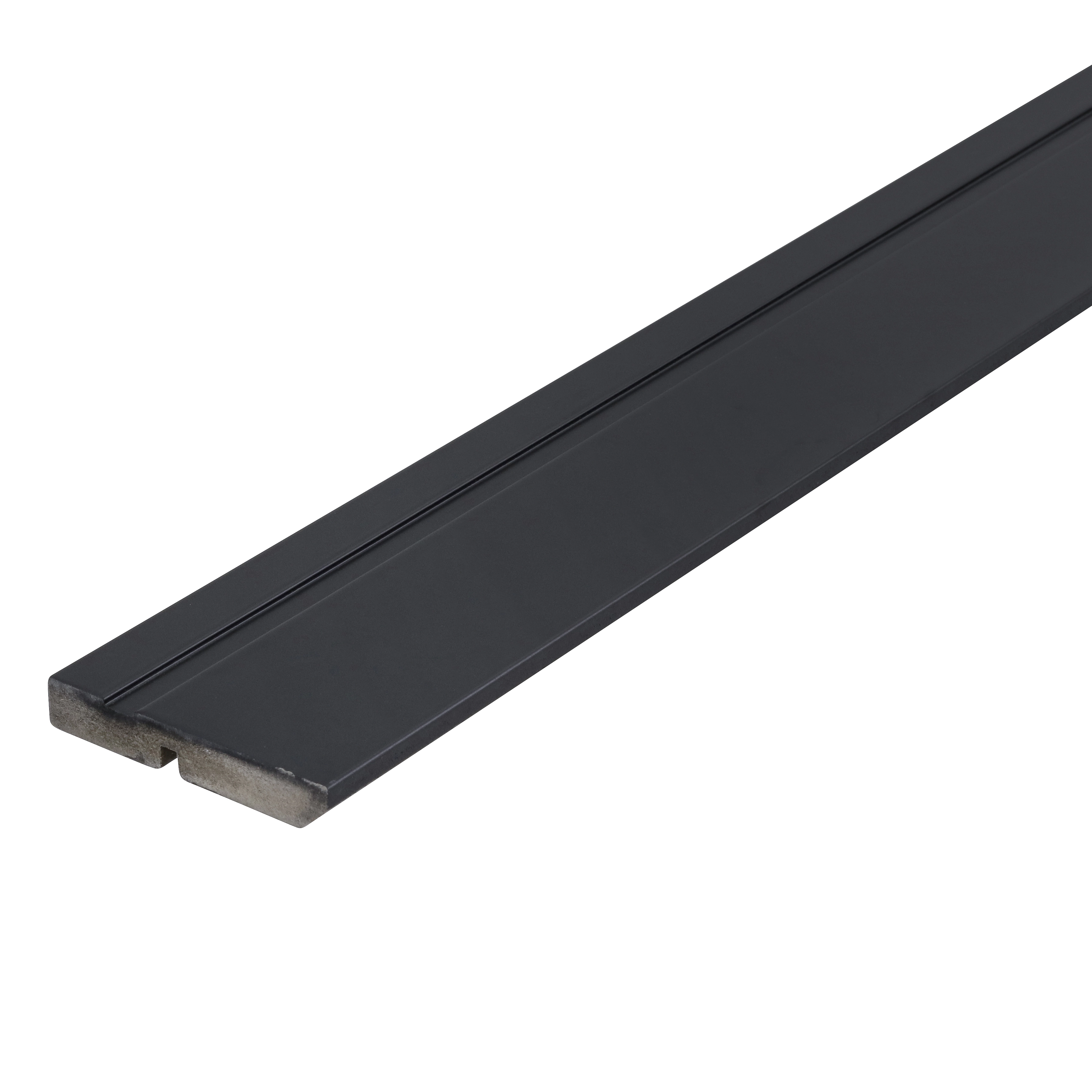 Rodapé de MDF Naval Preto RP10A Preto Premium 9,5x240cm Artens