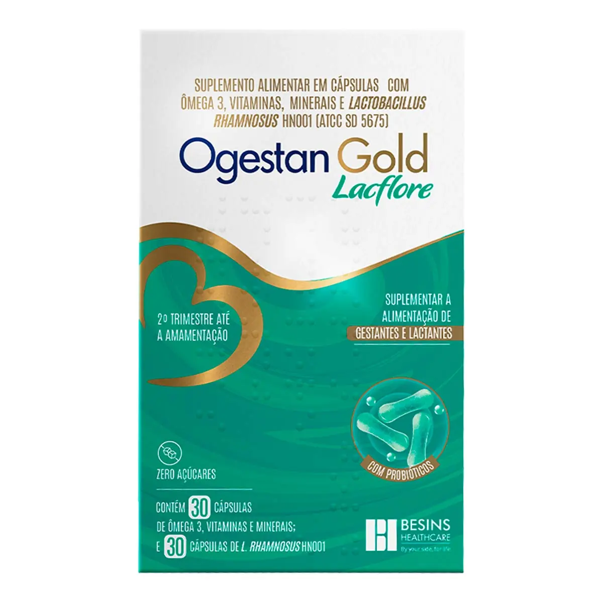Ogestan Gold Lacflore Cx 60 Cap