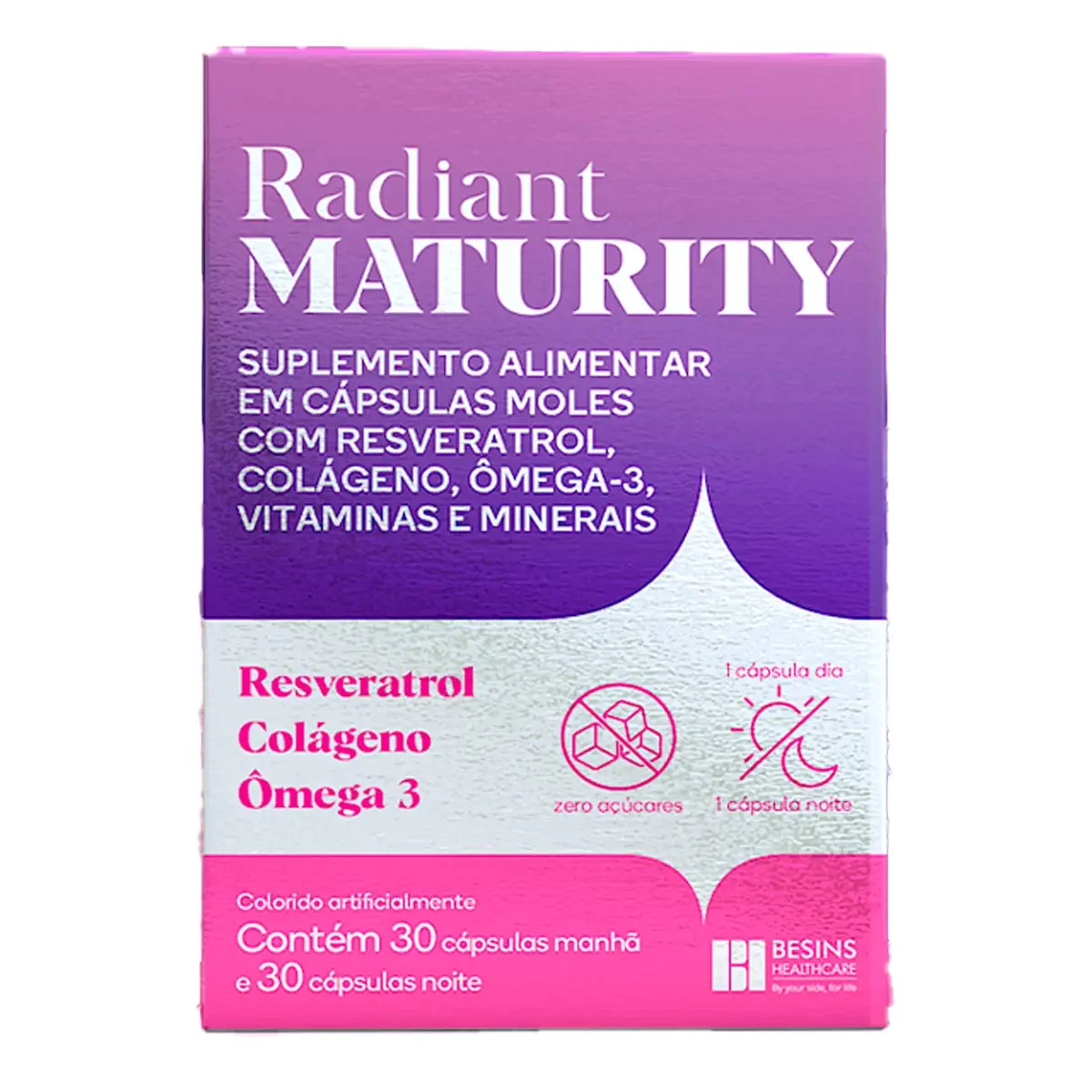 Suplemento Radiant Maturity 30 Cápsulas Manhã + 30 Noite