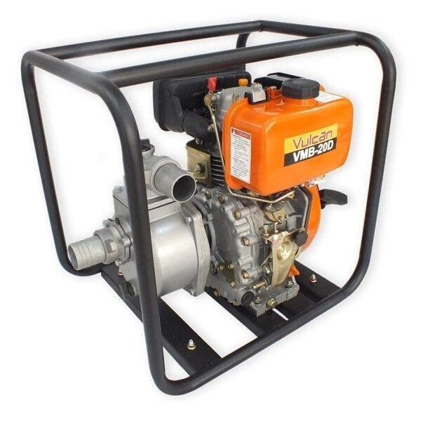 Motobomba Autoescorvante A Diesel Vmb20d 4 Tempos 5hp Partida Manual Vulcan Trent