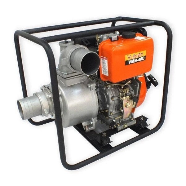 Motobomba Autoescorvante A Diesel Vmb40d 4 Tempos 9hp Partida Manual Vulcan Trent