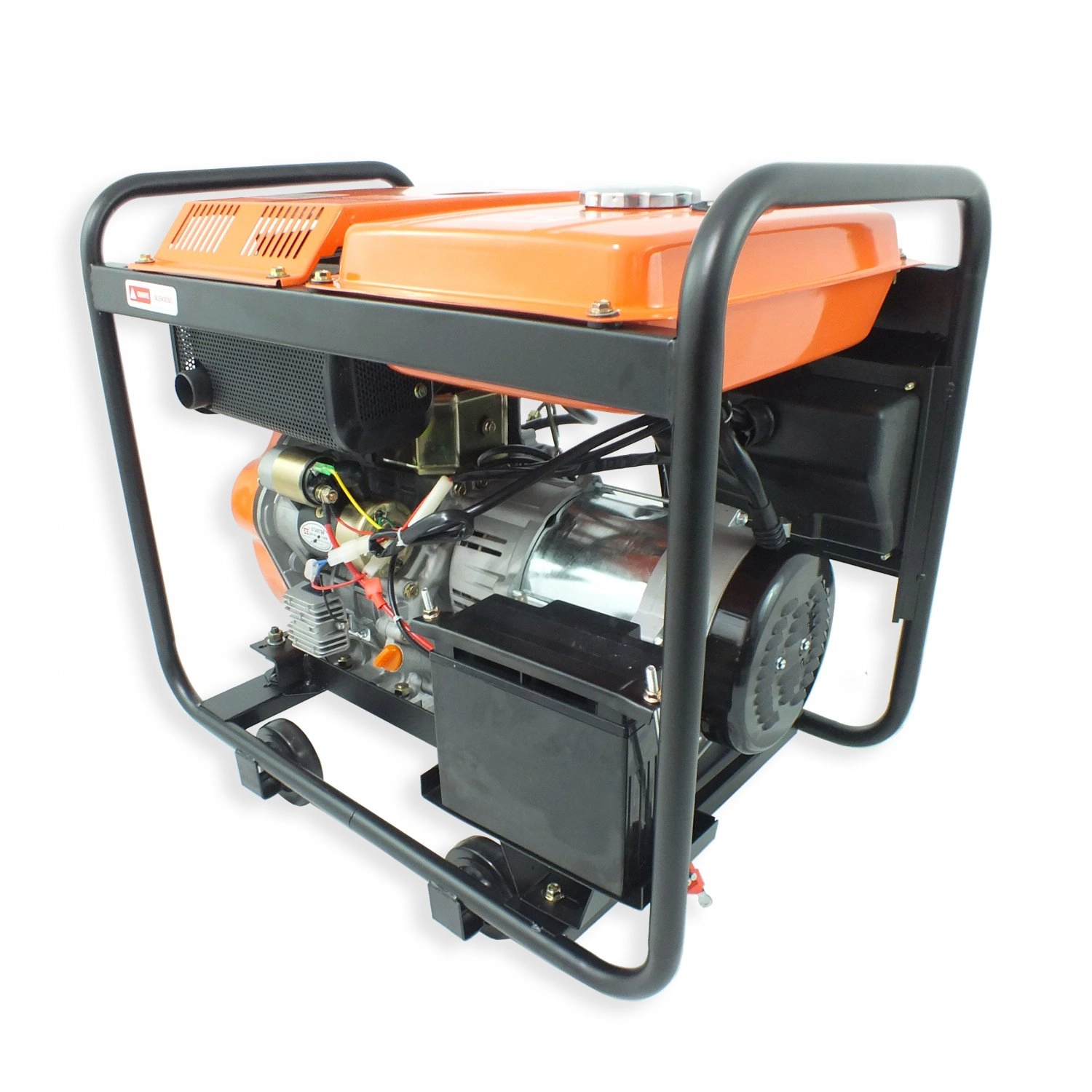 Gerador A Diesel Vge6000d 4 Tempos 10hp Partida Elétrica Vulcan Trent Laranja