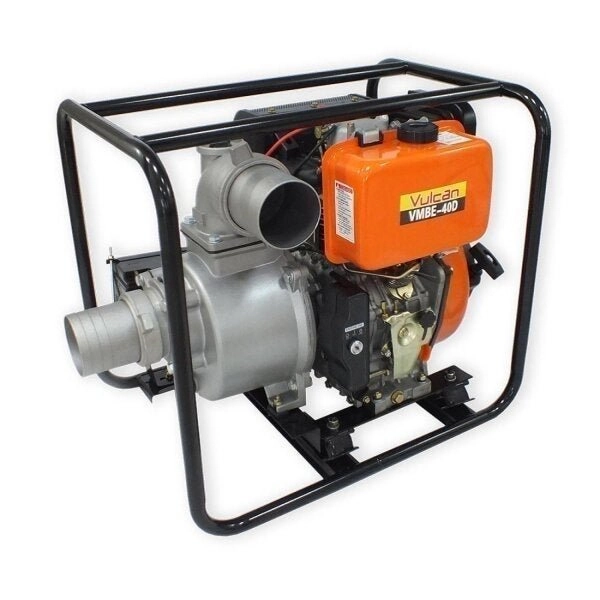 Motobomba Autoescorvante A Diesel Vmbe40d 4 Tempos 9hp Partida Elétrica Vulcan Trent