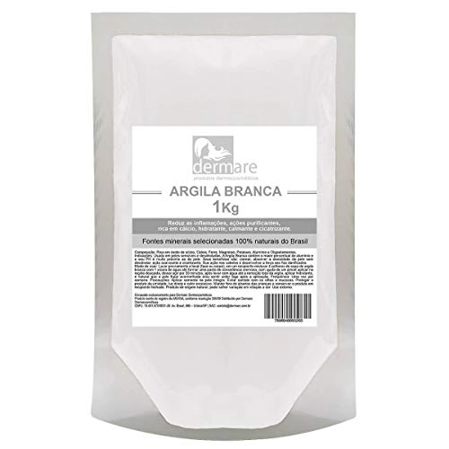 Argila Branca 1 Kg Dermare