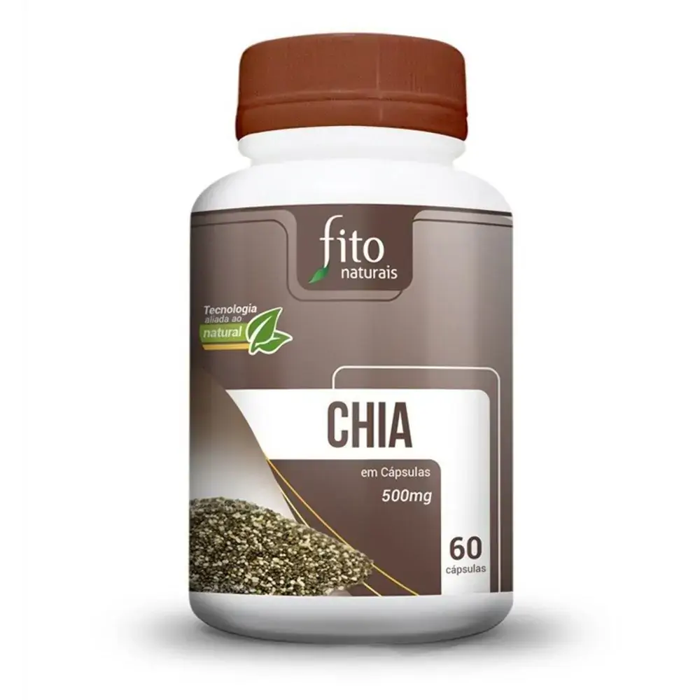 Oleo De Chia 500mg 60caps Fito Naturais