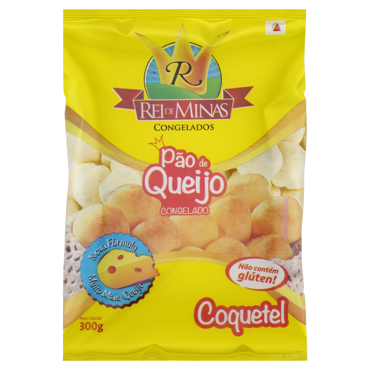 Pão De Queijo Congelado Coquetel Rei De Minas Pacote 300g
