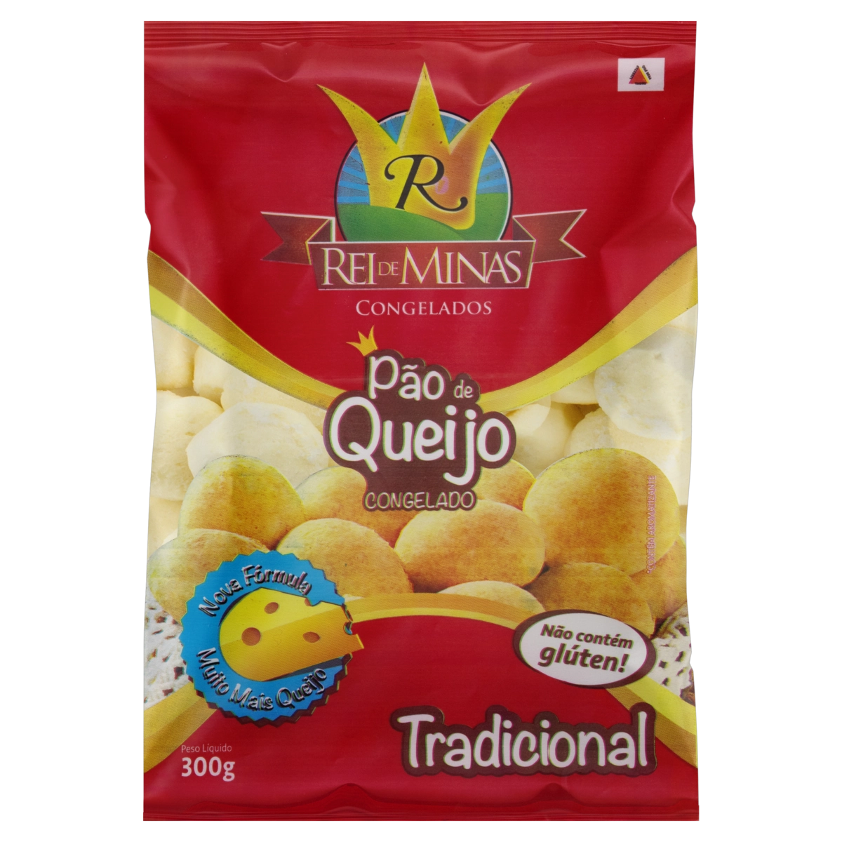 Pão De Queijo Congelado Tradicional Rei De Minas Pacote 300g