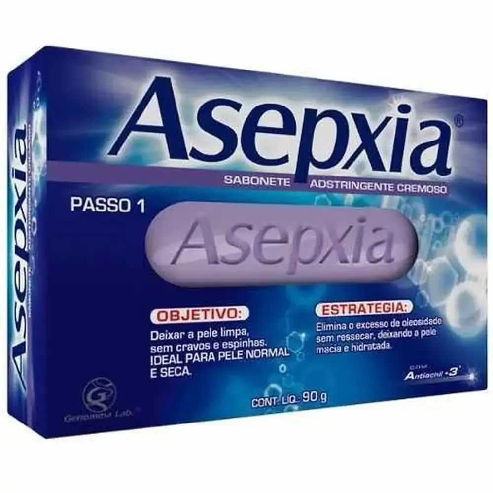 Sabonete Em Barra Anti Acne Asepxia 90g Cremoso Unit