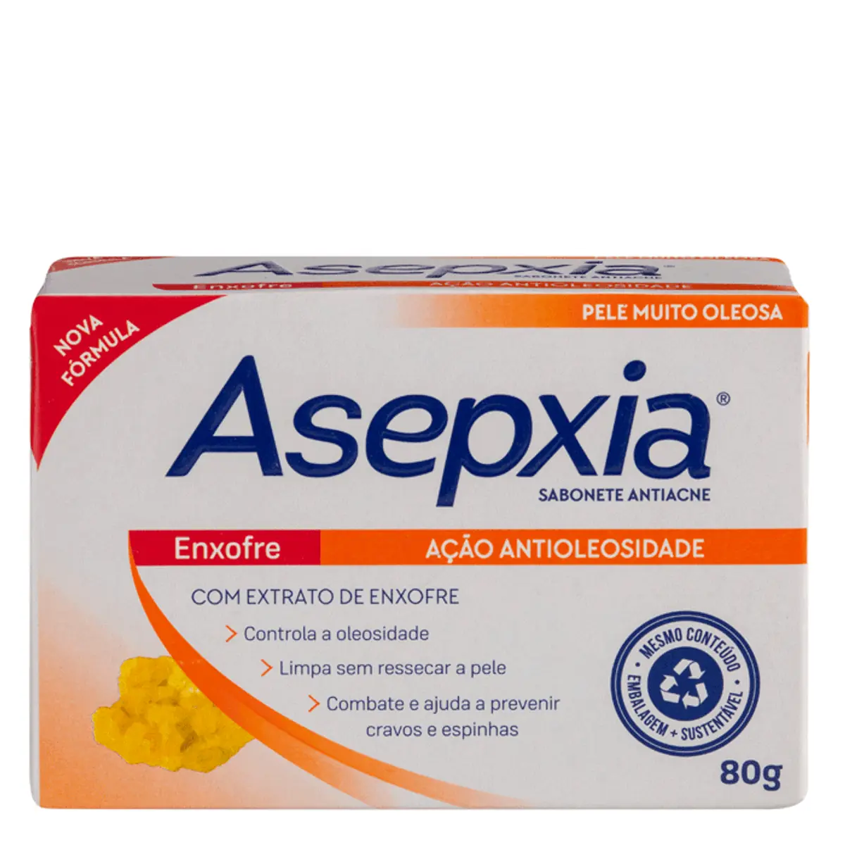 Sabonete em Barra Asepxia Enxofre 80 g