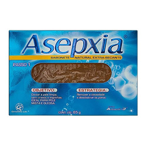 Sabonete Em Barra Anti Acne Asepxia 85g Natural Unit