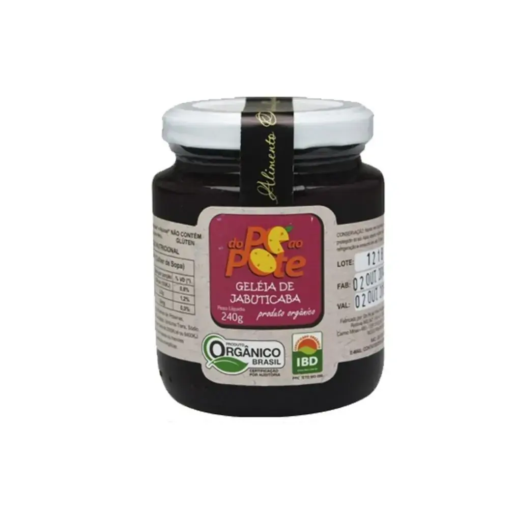 Do Pote Ao Pe Geleia Jabuticaba Organica 240g