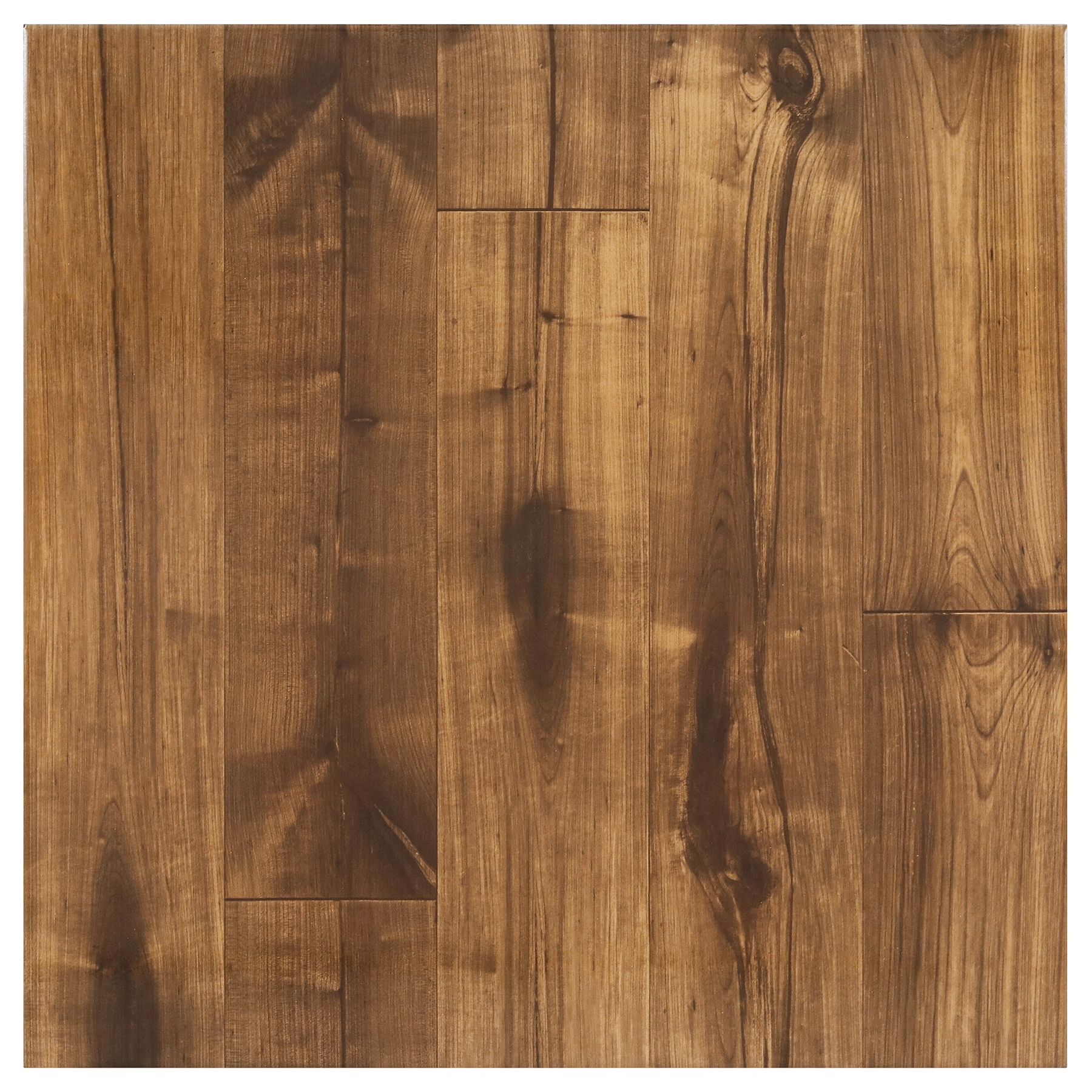 Piso Cerâmico Amadeirado Brilhante Borda Arredondada Interno 61,5x61,5cm Tabaco Ceral