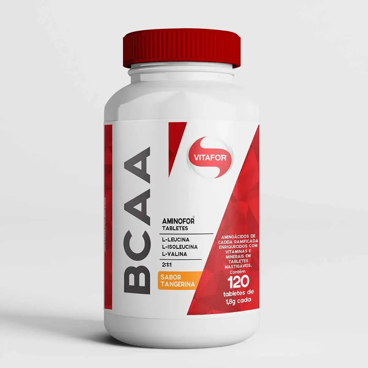 Aminofor Bcaa Tangerina 120 Tabletes Vitafor