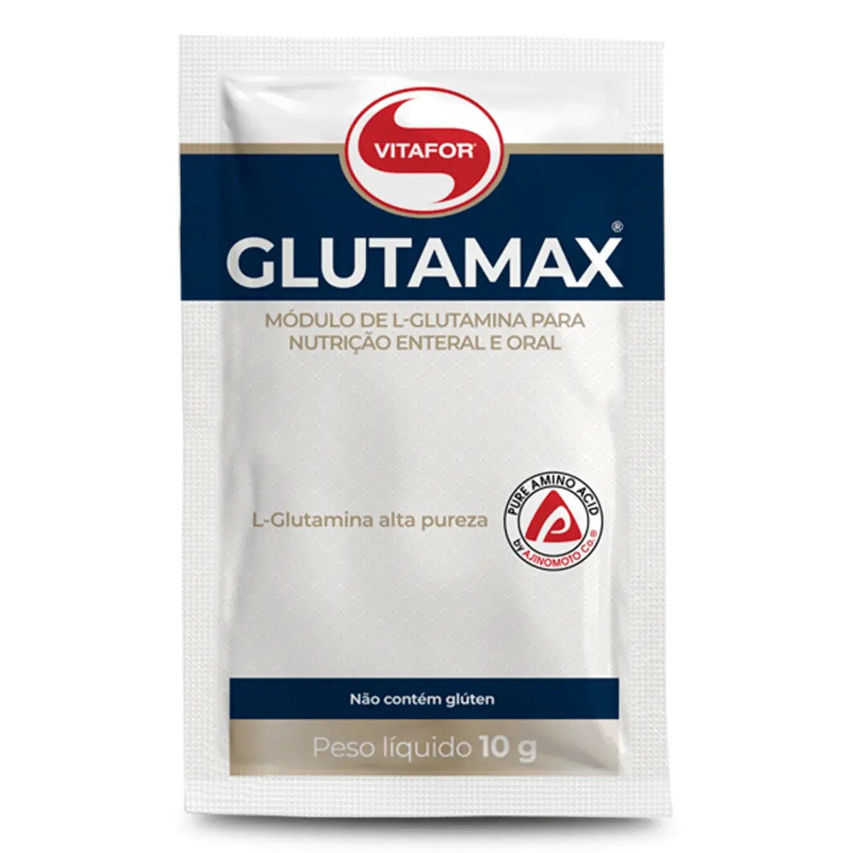 Glutamax Aminoácidos L-Glutamina 10g Vitafor 30 Sachês