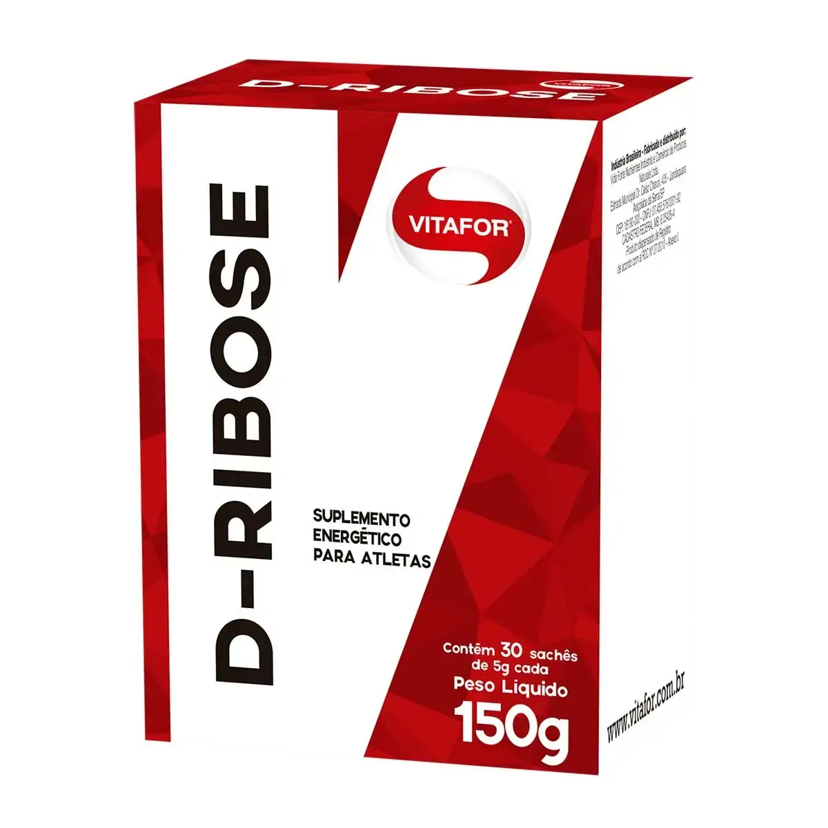D-Ribose Energético 5g Vitafor 30 Sachês