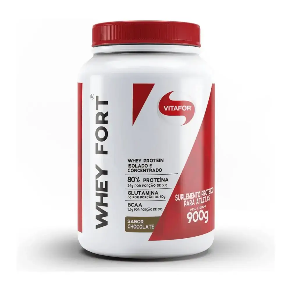 Whey Fort 3W Chocolate - Vitafort - 900g