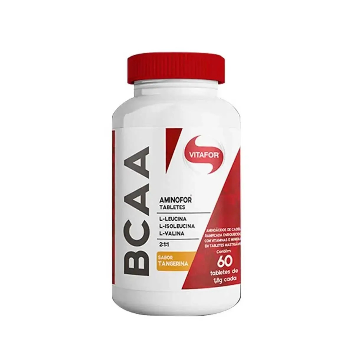 BCAA Aminofor 60 tabletes sabor tangerina, Vitafor