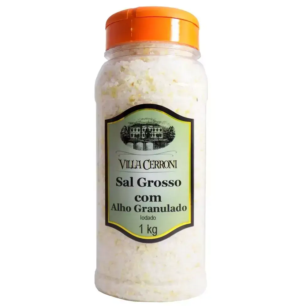 Sal Grosso com Alho Granulado - Villa Cerroni - 1 kg