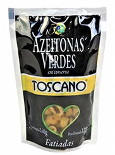 Azeitona Toscano Verde Fatiada