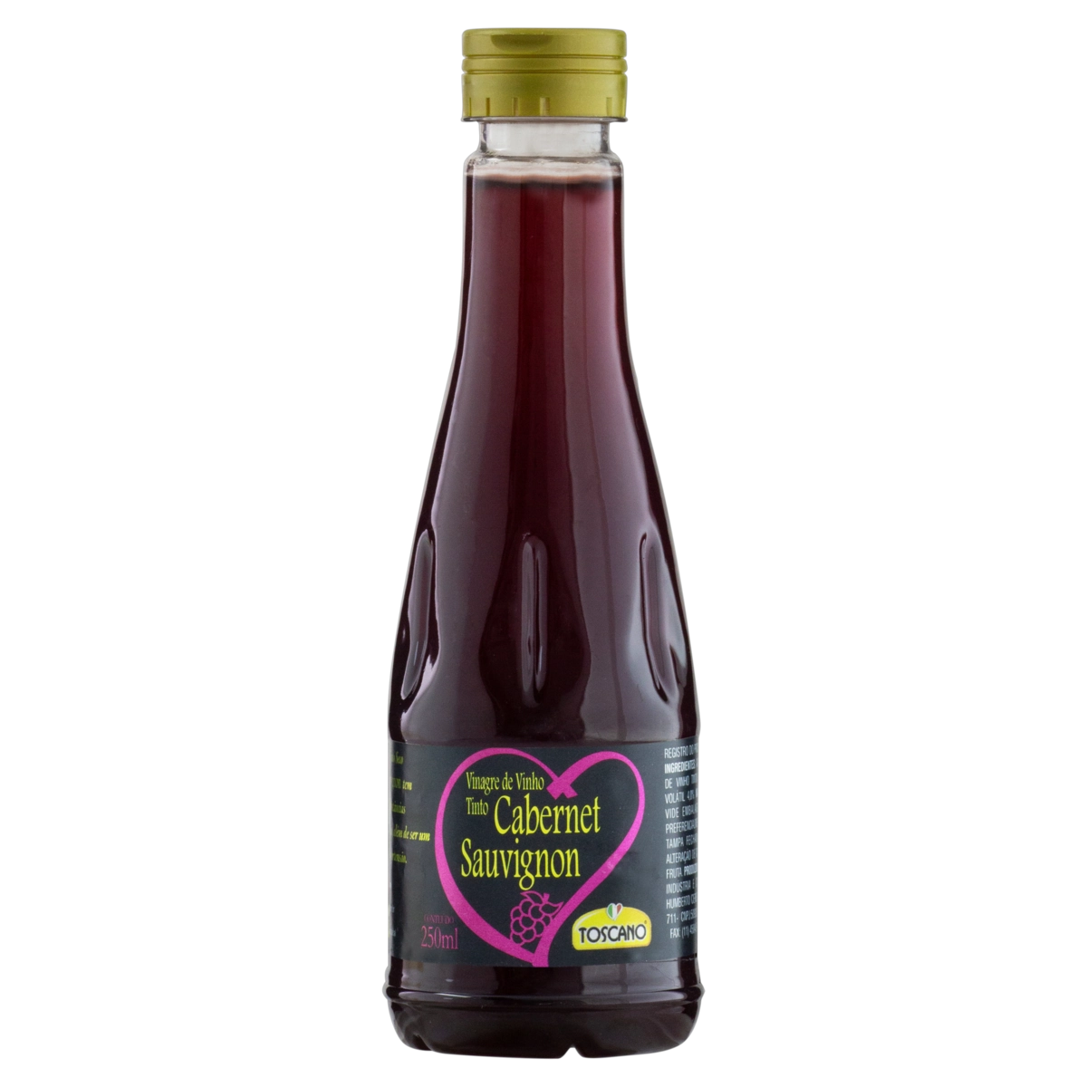 Vinagre De Vinho Tinto Cabernet Sauvignon Toscano Frasco 250ml