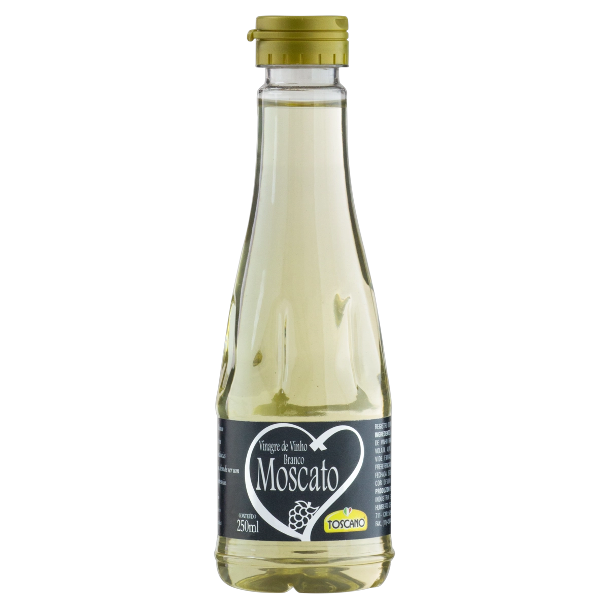 Vinagre De Vinho Branco Moscato Toscano Frasco 250ml