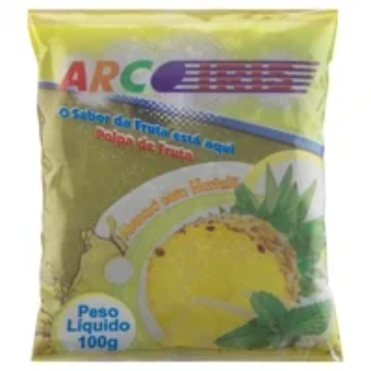 Polpa Congelada Arco Iris abacaxi com hortelã 100g