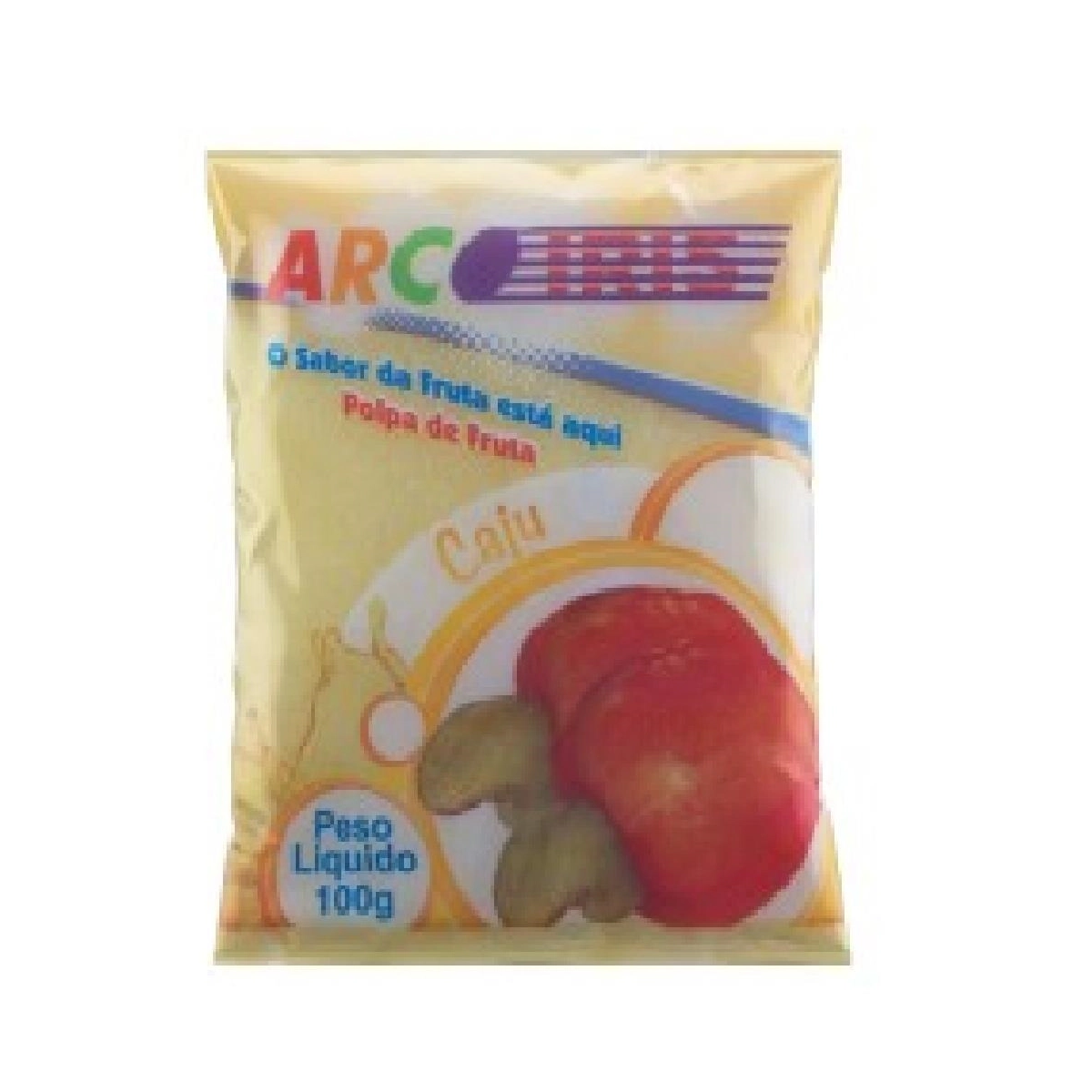 Polpa de Fruta Caju Arco Íris Pacote 100g