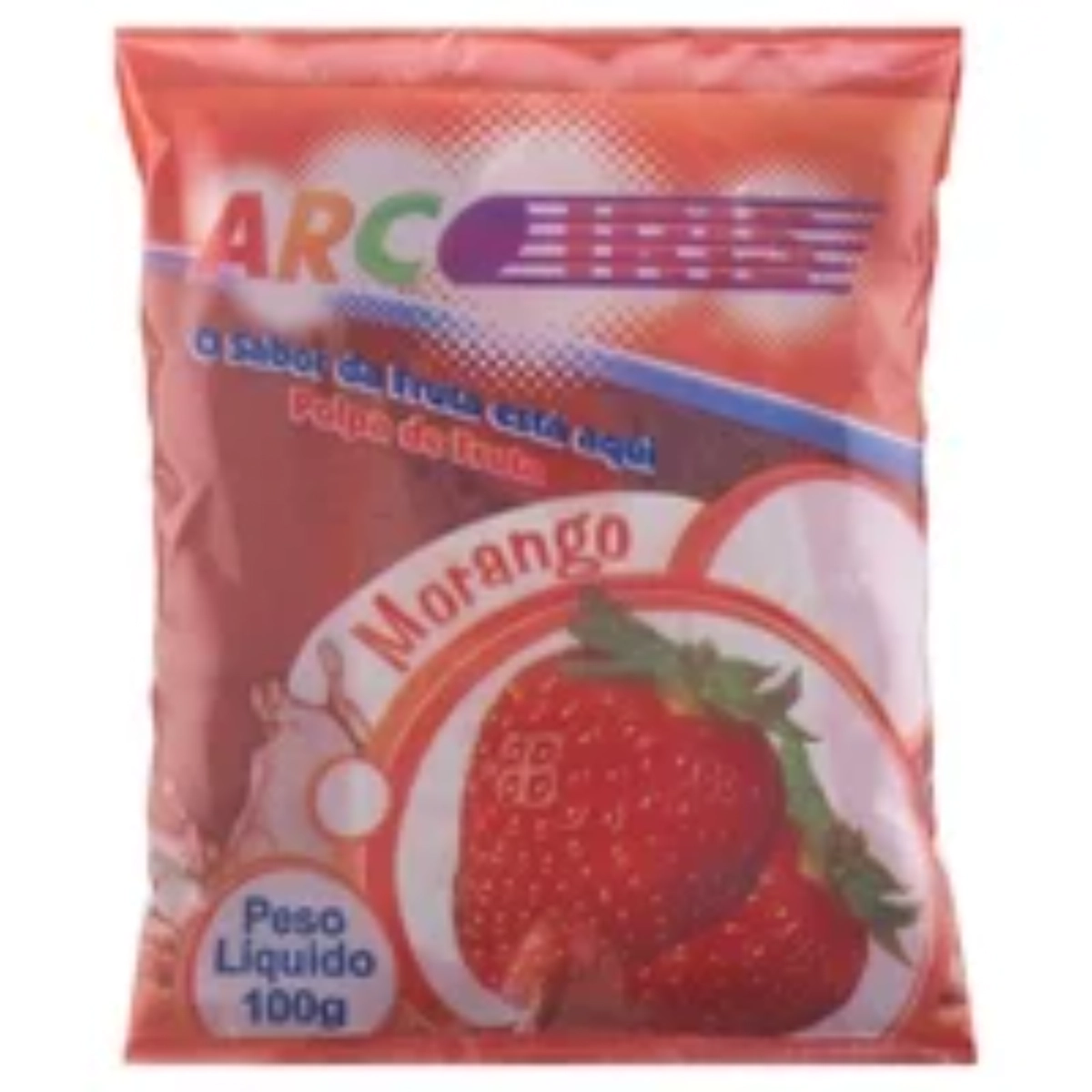 Polpa Congelada Arco Iris Morango 100g