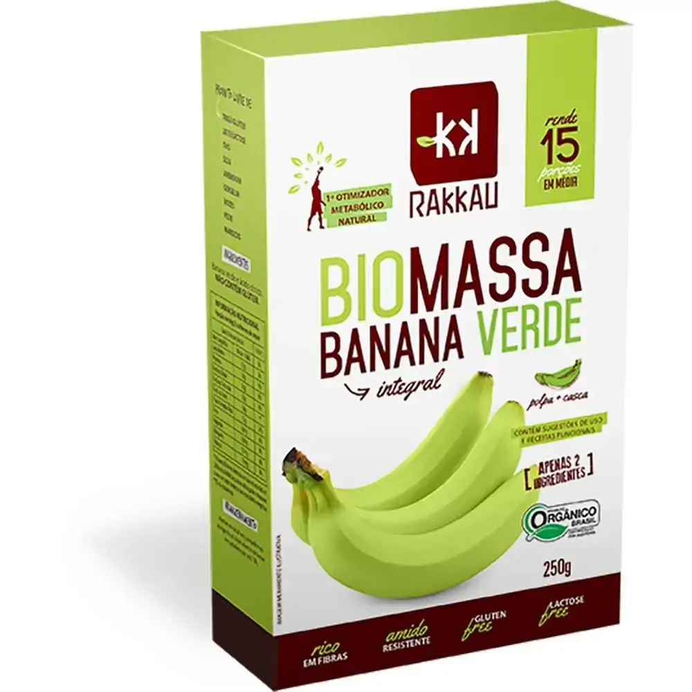 Biomassa De Banana Verde Integral 250g Rakkau