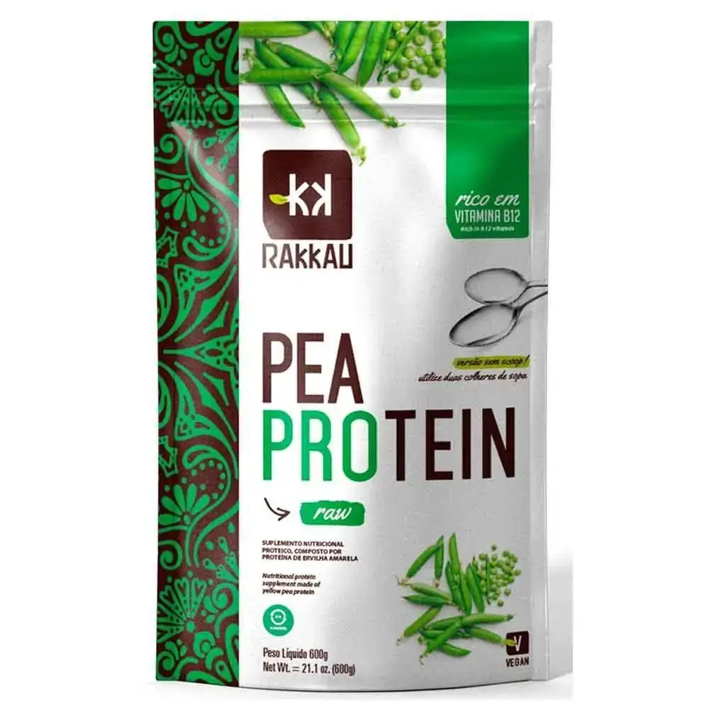 Proteína De Ervilha Amarela Pea Protein Raw Rakkau 600g