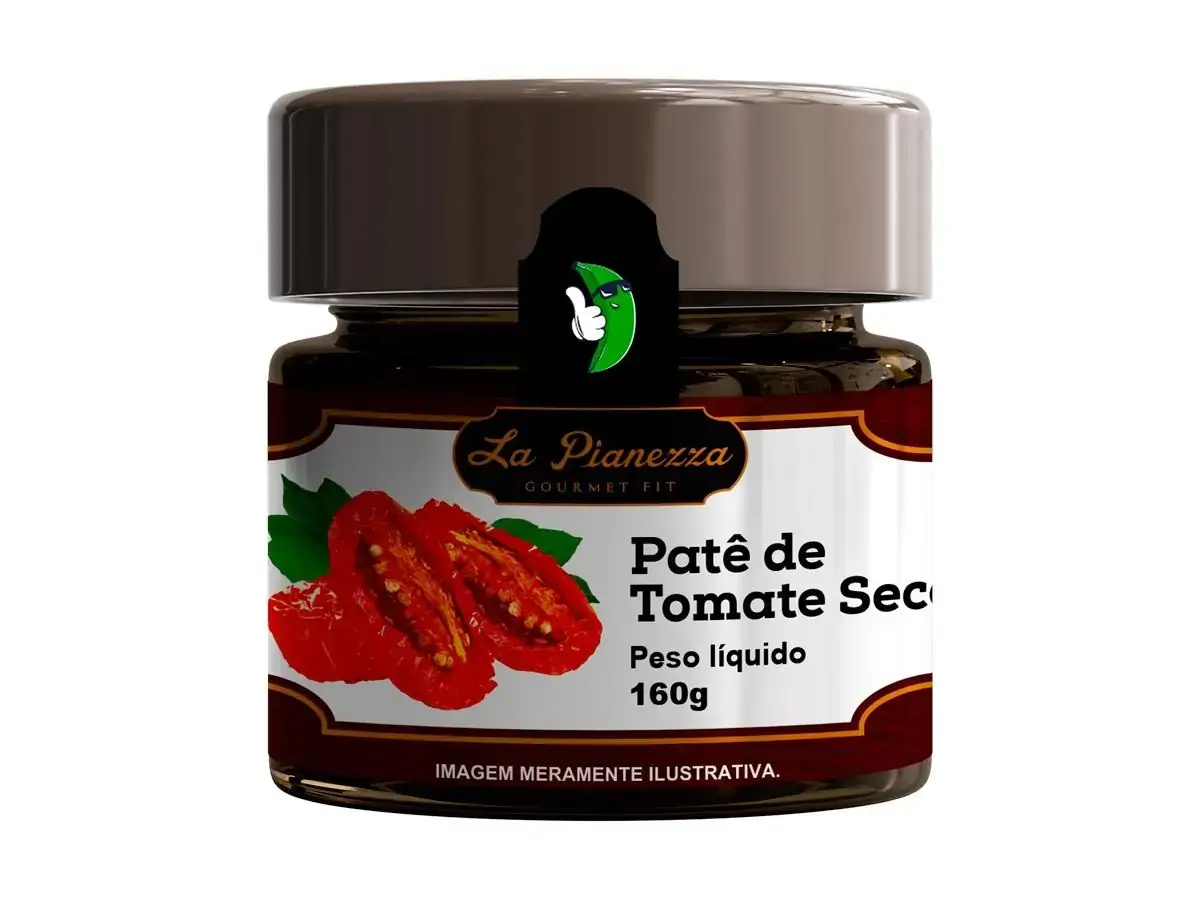 Patê Gourmet Fit Tomate com Pimenta Vegano 160g La Pianezza