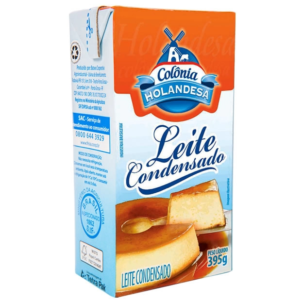 Leite Condensado Colônia Holandesa Caixa 395g