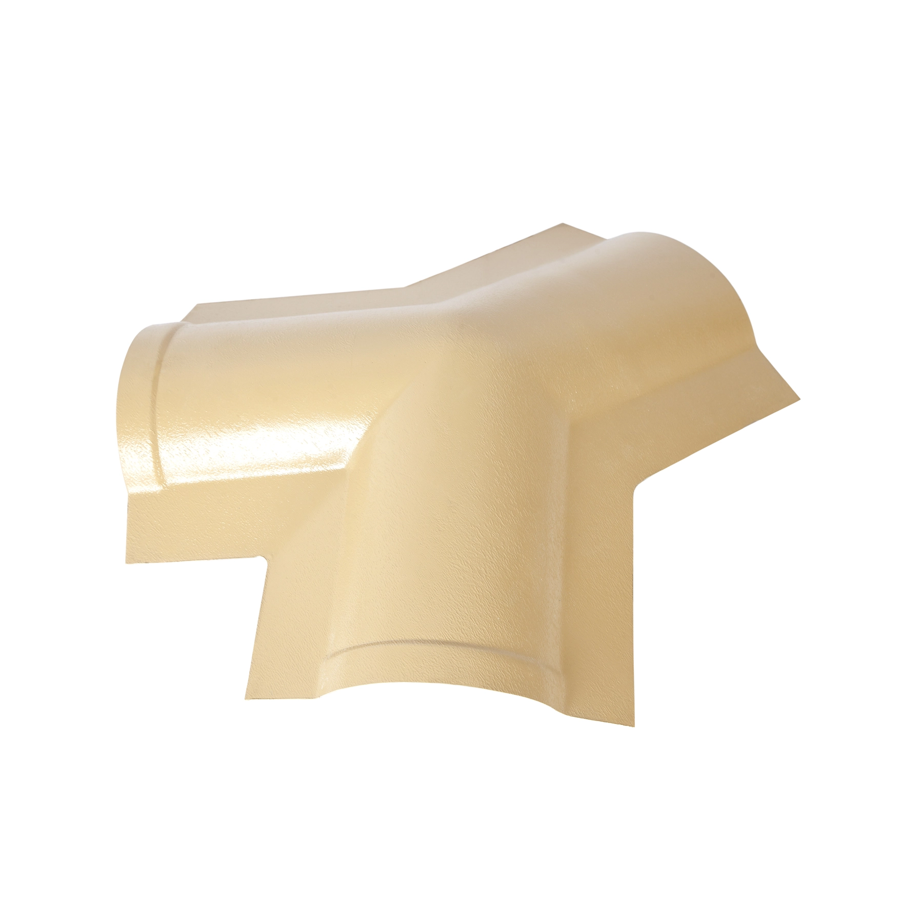 Cumeeira Triangular Colonial de PVC Marfim Afort