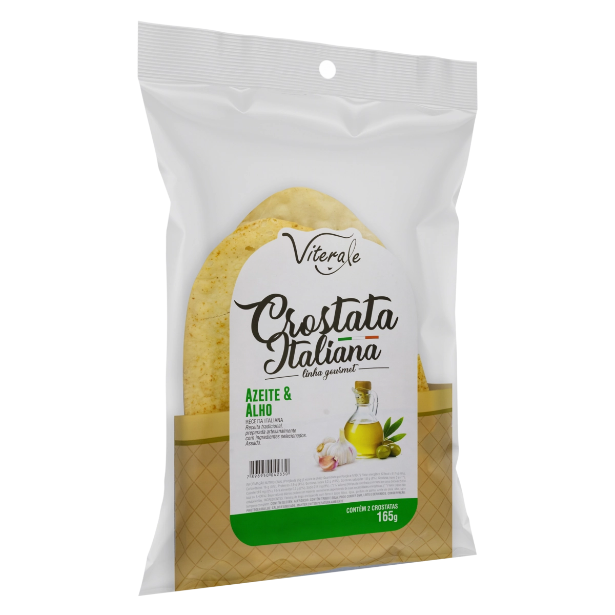 Crostata Italiana VITERALE Sabor Azeite E Alho Pacote 165g