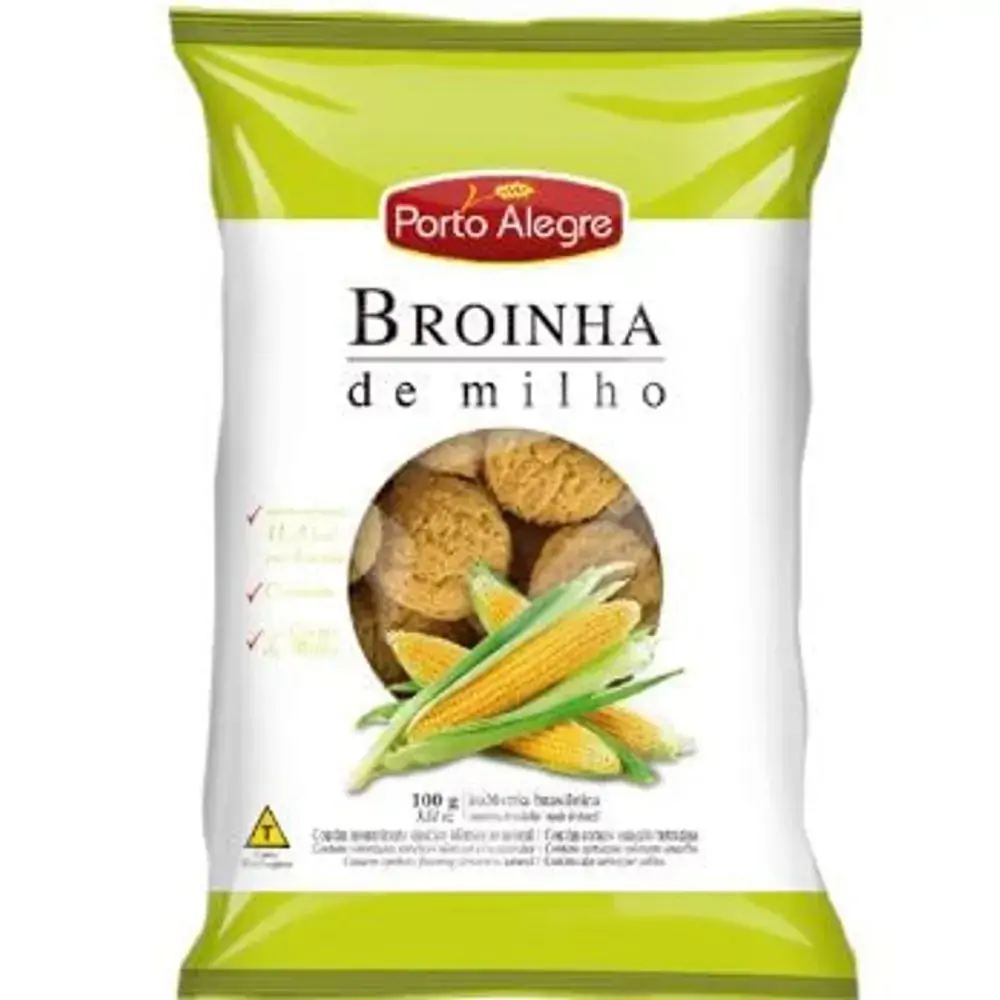 Bisc.porto Alegre Broinha 100g Milho