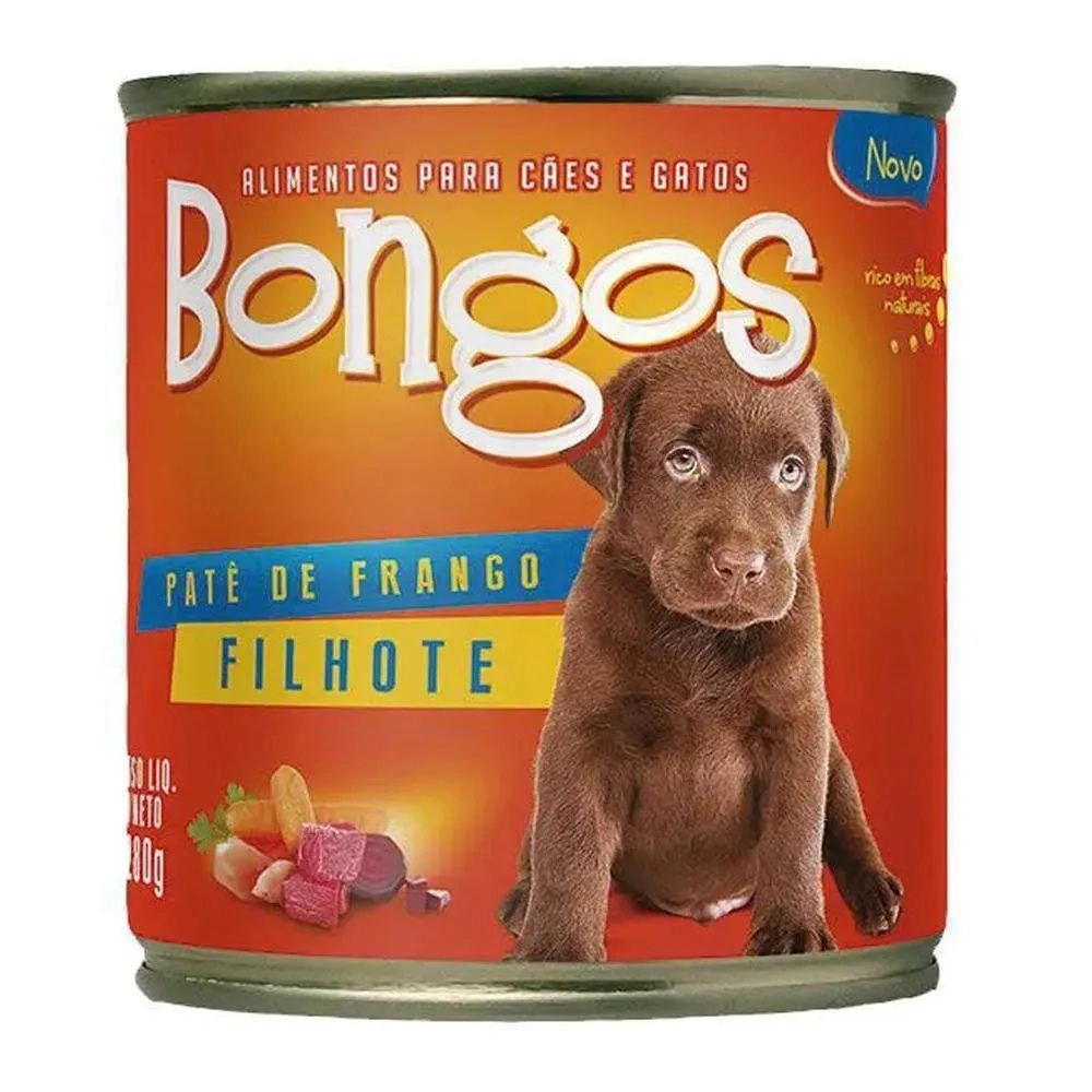 Bongos Cao Filhote Pate De Frango 280g