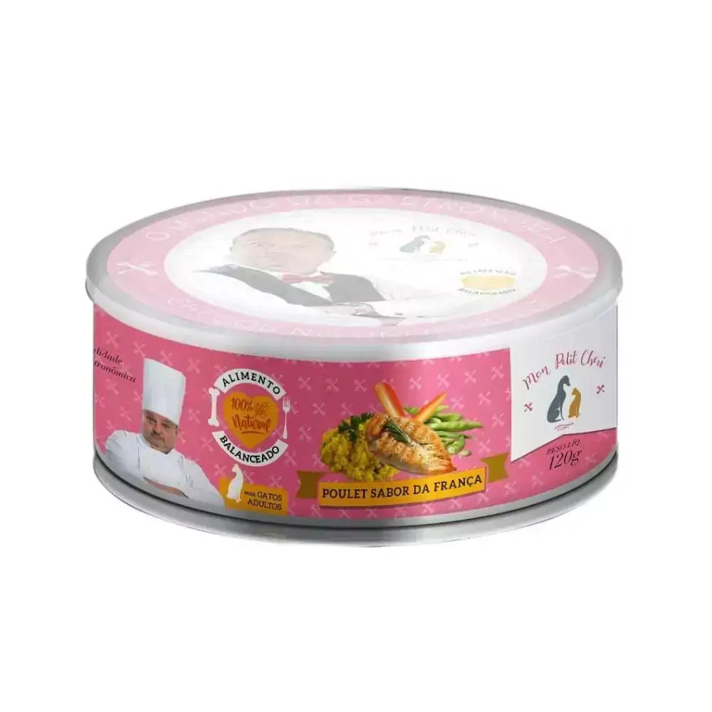 Alimento Natural em Lata para Gatos Mon Petit Chéri 120 g