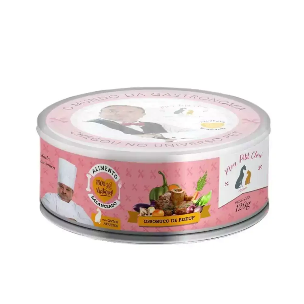 Alimento Natural em Lata para Gatos Mon Petit Chéri 120 g