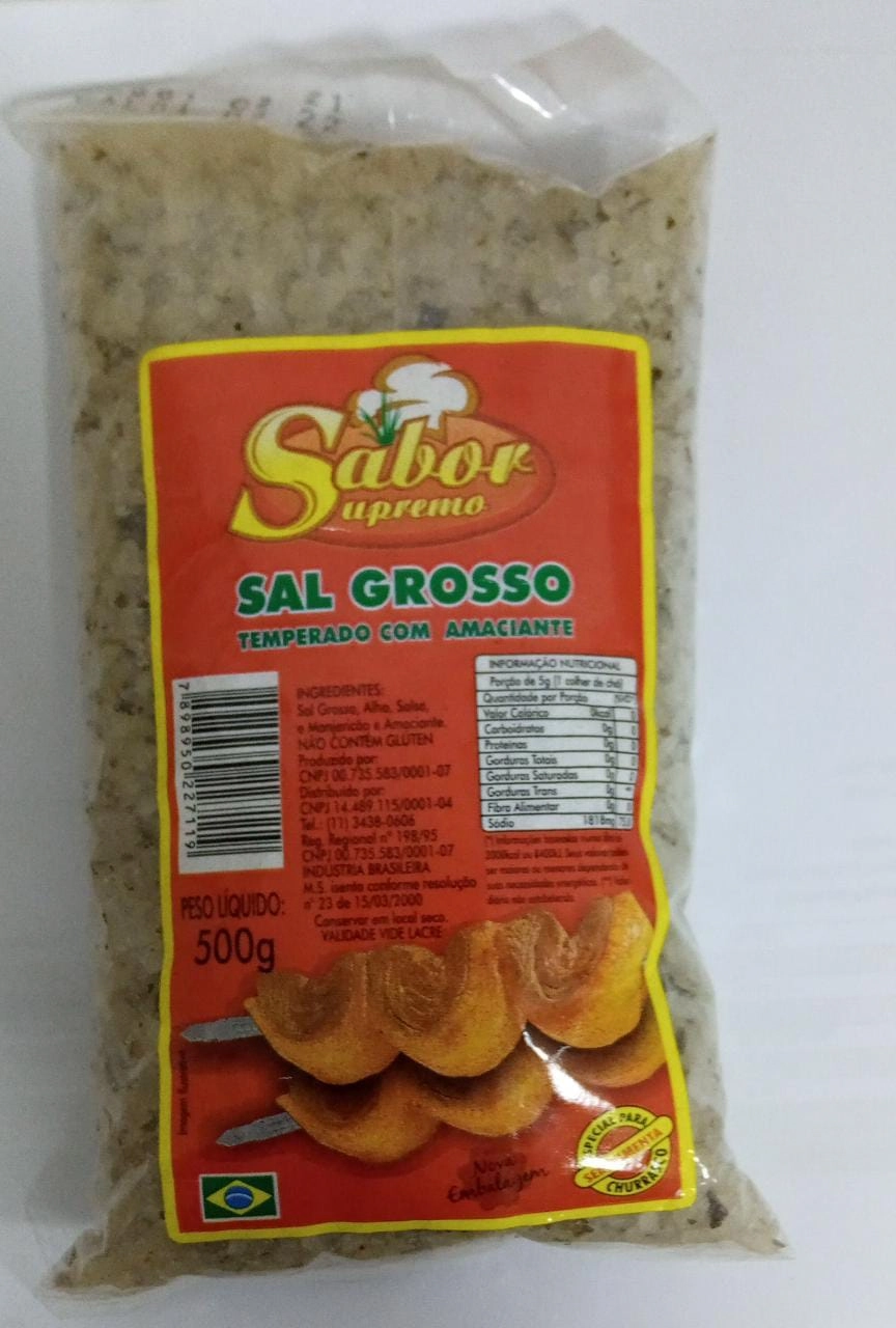 Sal Grosso S Supremo C/amaciante 500gr