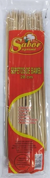 Espeto P/churrasco Sabor Supremo 28cm 40und