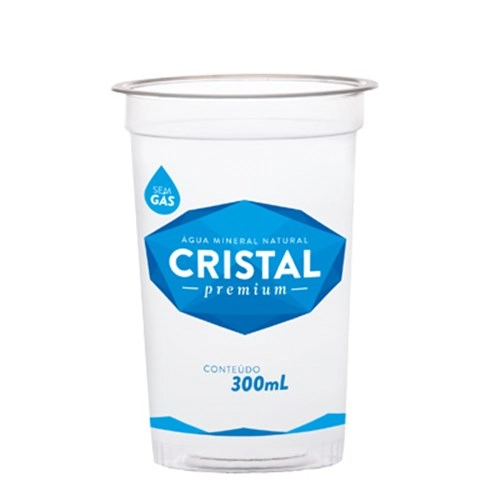 Agua Min Cristal Copo 300ml