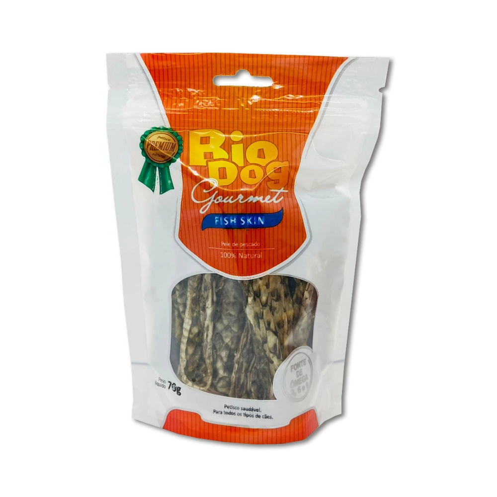 Petisco Pele De Pescado Natural Gourmet Para Cães