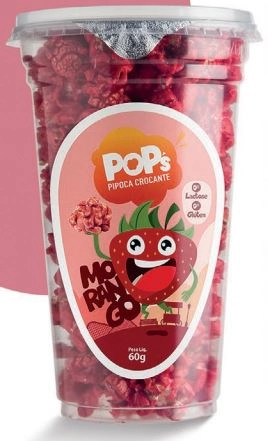 Pipoca Doce Pops 55g Morango