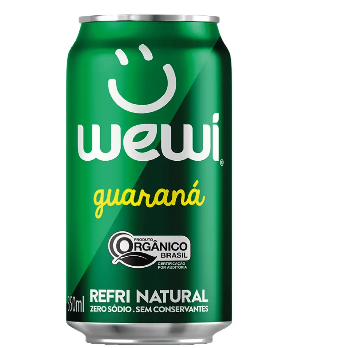 Refrigerante Orgânico WEWI Sabor Guaraná Lata 350ml