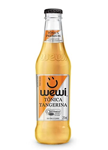 Água Tônica Orgânico WEWI Sabor Tangerina Garrafa 255ml