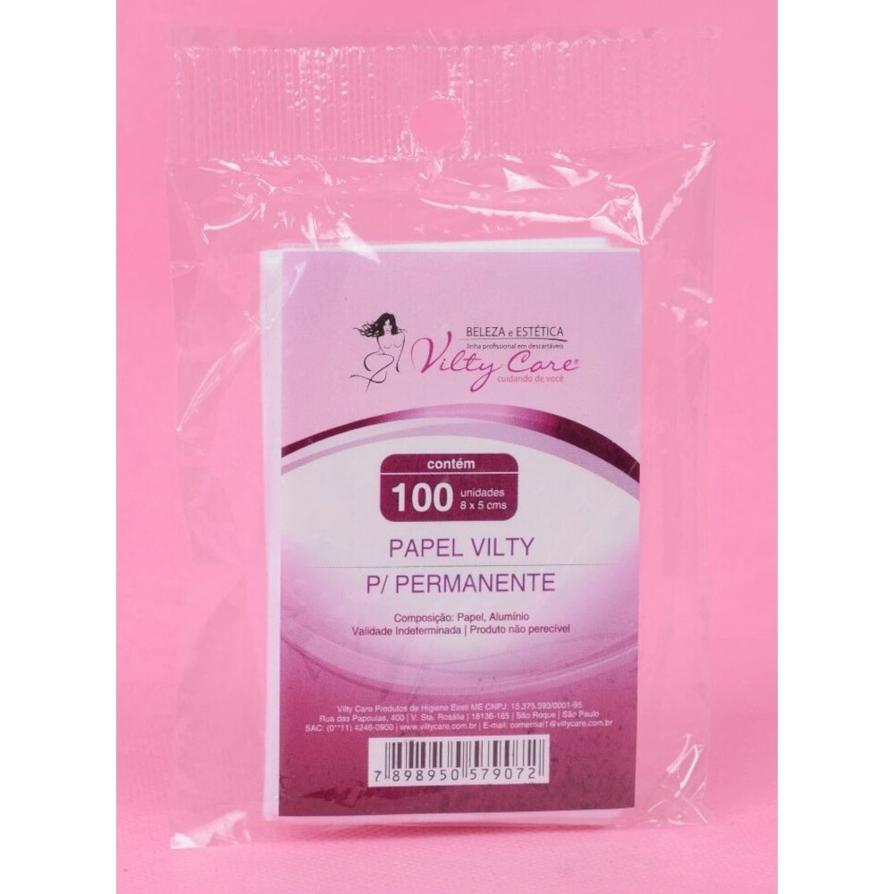 Vilty Care Papel Perm 5x8cm C/100